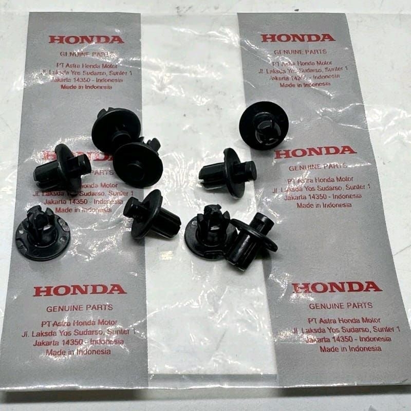 Paket 10pcs Kancing klip bodi honda genio beat Scoopy pcx adv cbr cb spit original makbaut