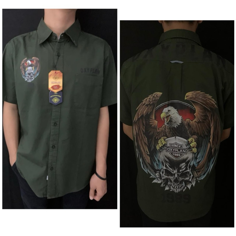 Kemeja oxyplan motif 3 DIMENSI