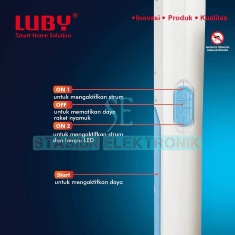 Raket nyamuk CAS LUBY 3839