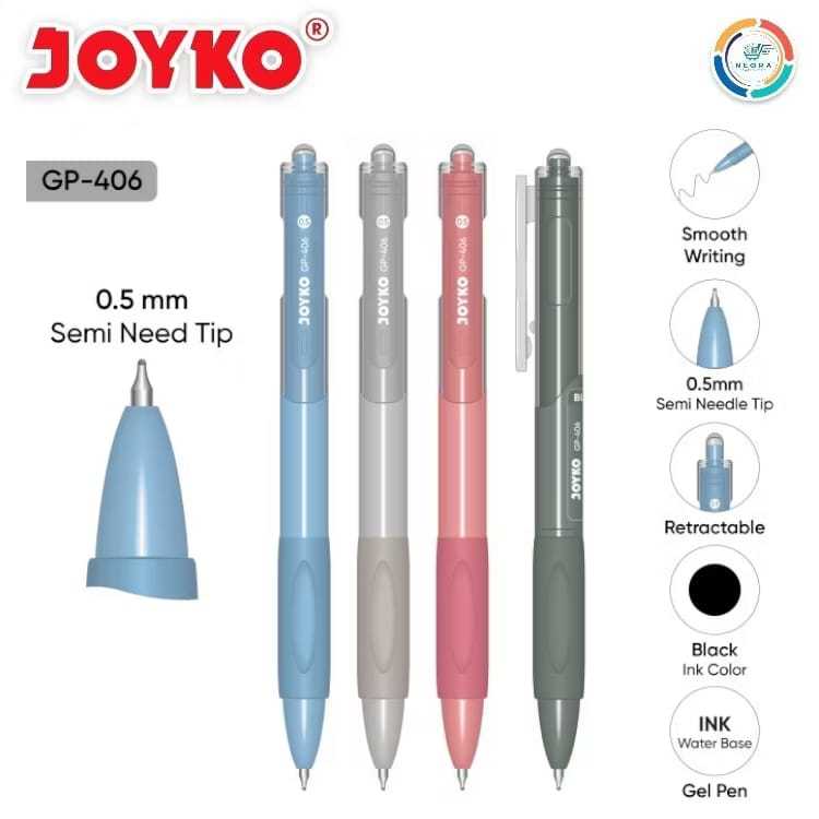 

Joyko Gel Pen Pulpen Pena 0,5mm GP-406 | @1 Pen