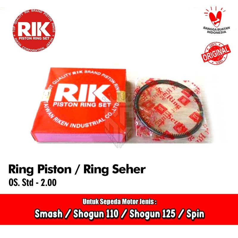 Ring Piston Seher Riken RIK Smash Shogun Spin 110 125 Original