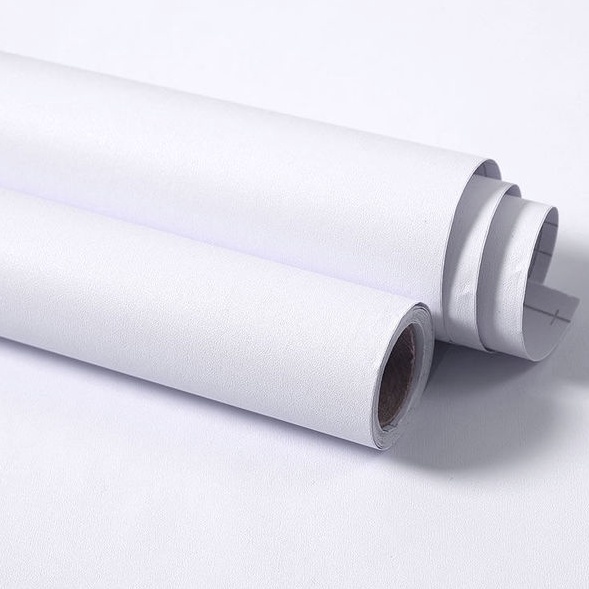 Promo Keren  Wallpaper Dinding Polos Putih 8m sd 9m X 45cm