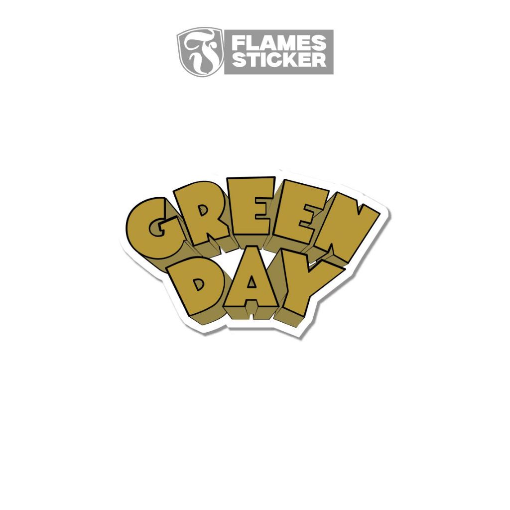

STICKER BAND PUNK GREENDAY STIKER VINYL AESTHETIC LAPTOP PRINT LAMINASI GLOSSY PREMIUM ANTI AIR
