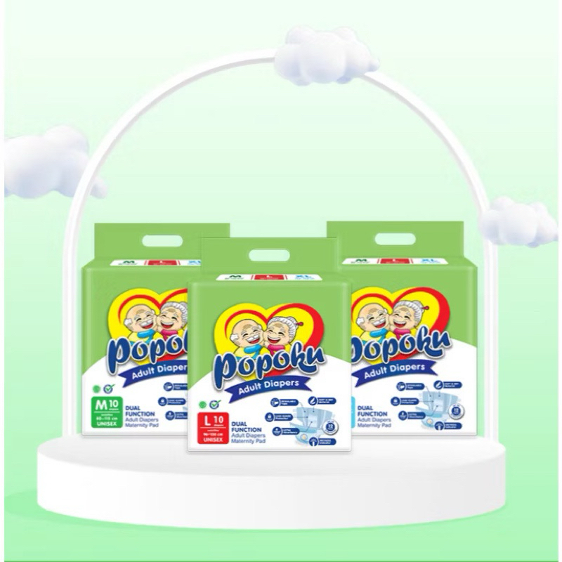 POPOKU ADULT DIAPERS POPOK DEWASA PEREKAT