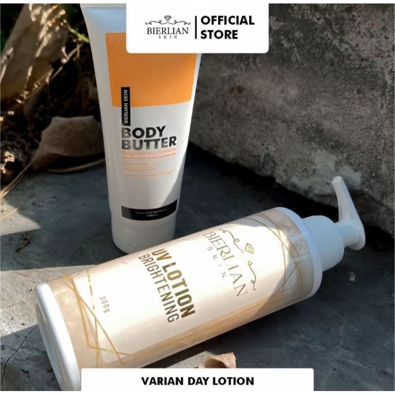 BIERLIAN Whitening Body Serum & Whitening Body Butter (Day Lotion)