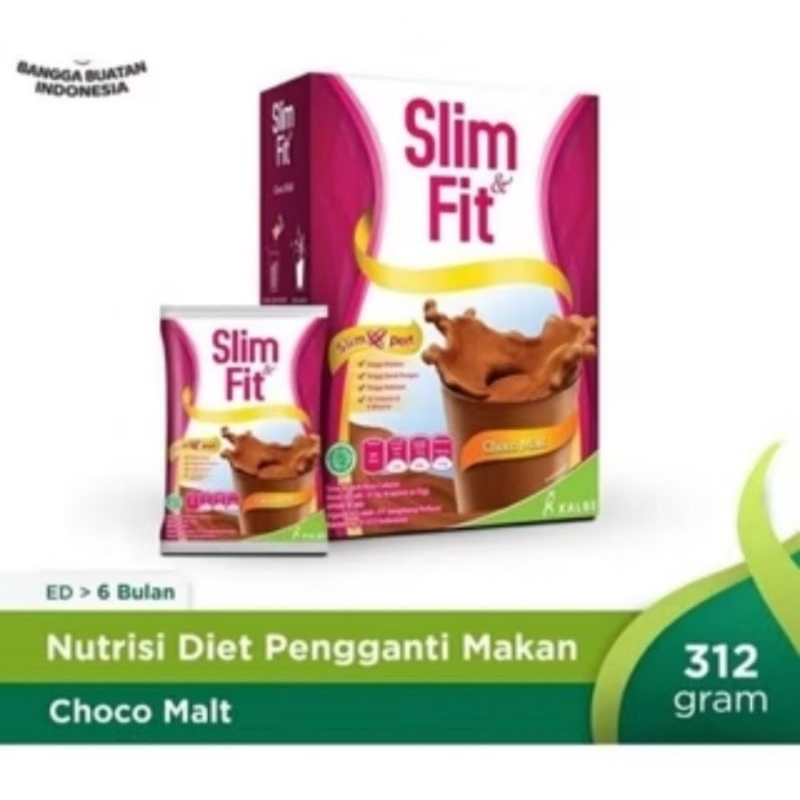 

[Promo] Slim & Fit Choco Malt 312 Gr | Susu Nutrisi untuk Diet | Pengganti Makan | Slim&Fit Kalbe BPOM