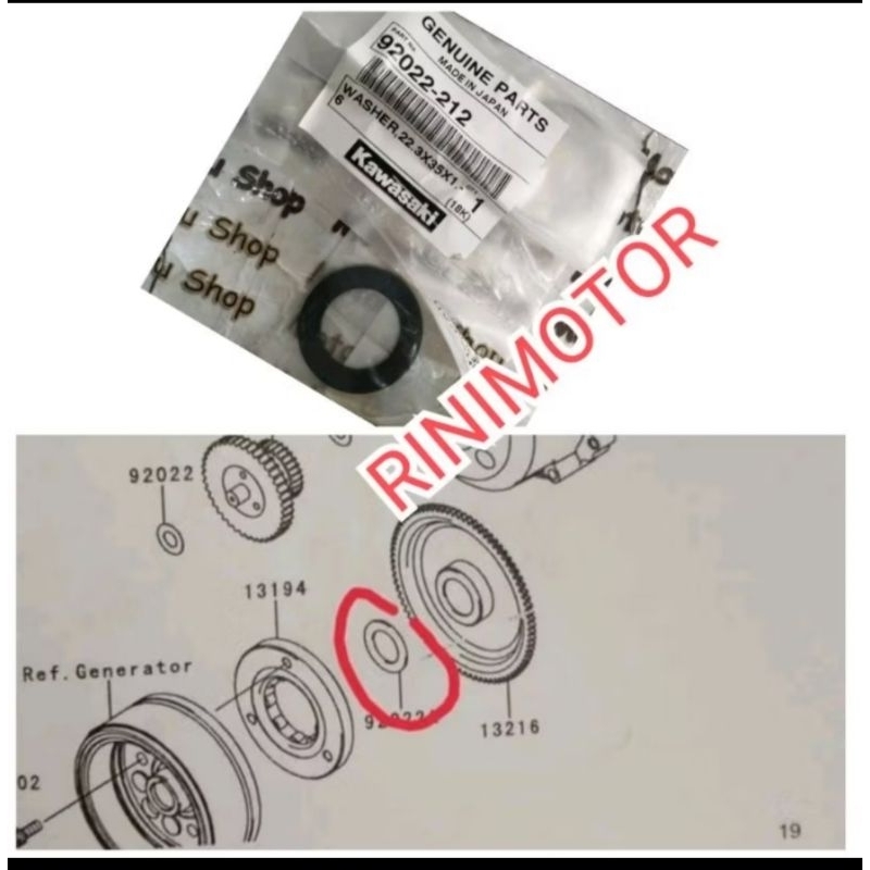 ring one way KLX 150 original