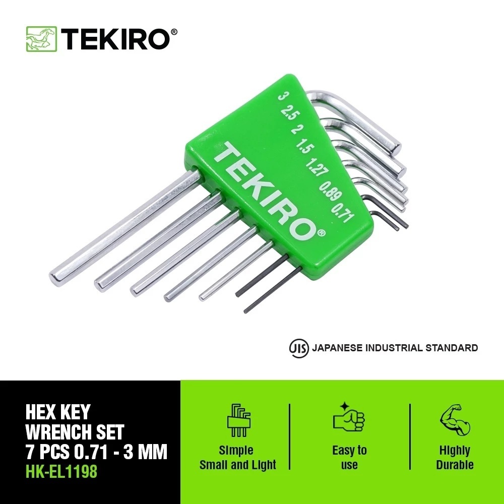 KUNCI L KECIL /TEKIRO KUNCI L SET ELEKTRONIK 7 PCS / KUNCI L SET /TOOLS/ALAT PERKAKAS