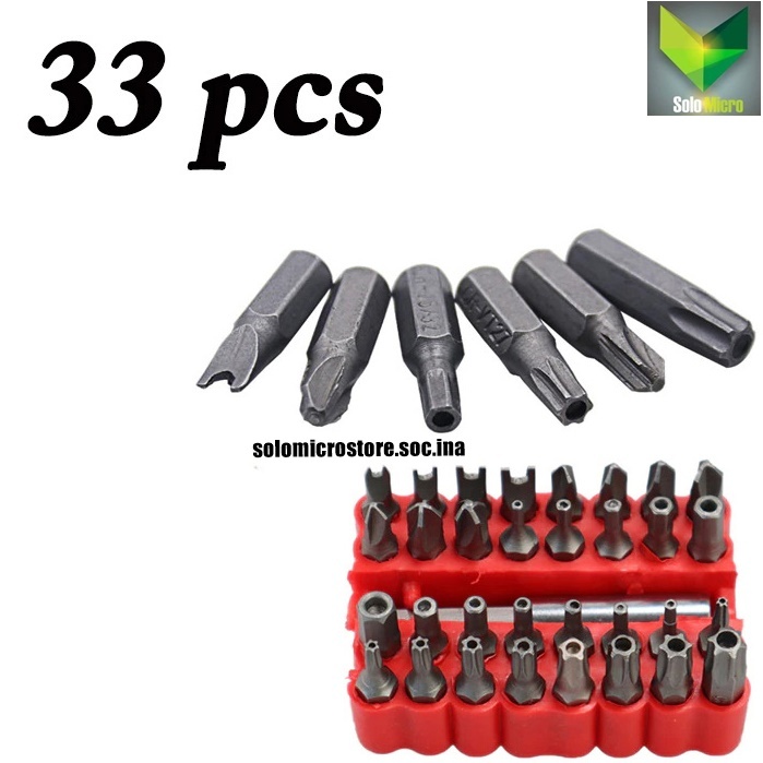 Kepala Mata Obeng Screwdriver Hollow Bit 33 PCS - J682