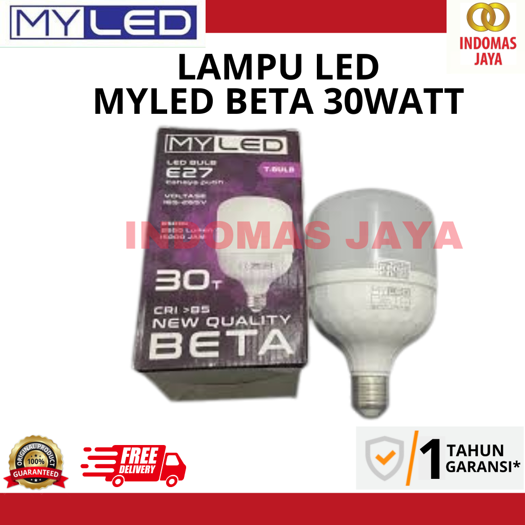 MYLED BETA 30WATT / MYLED / BETA / LED BERGARANSI