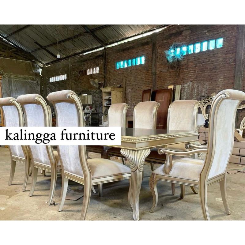 Kursi Makan Meja Makan Mewah Jati jepara