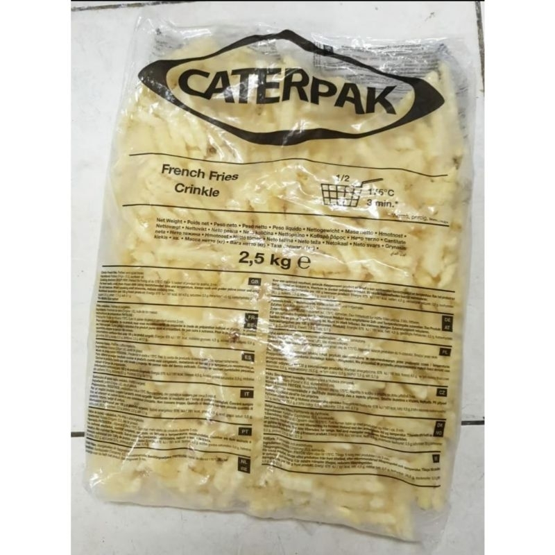 

Caterpak Crinkle French Fries/ Mc Cain Kentang goreng keriting / Kentang Goreng FROZEN