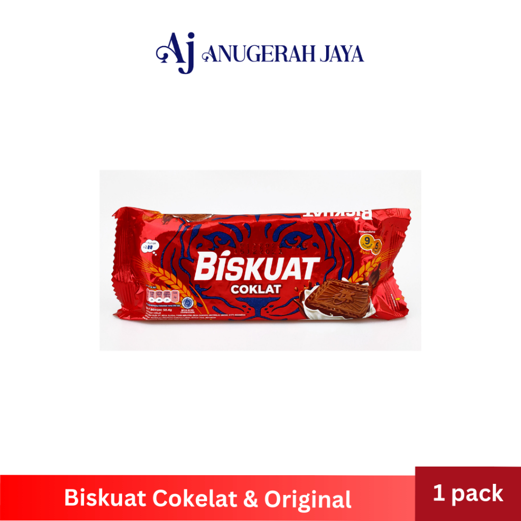 

BISKUAT biskuit coklat & original (1 pack isi 20bks)