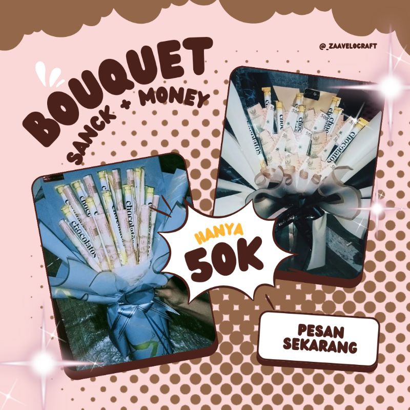 

BOUQUET SNACK MIX MONEY,gift,hadiah temen, kejutan,suprise