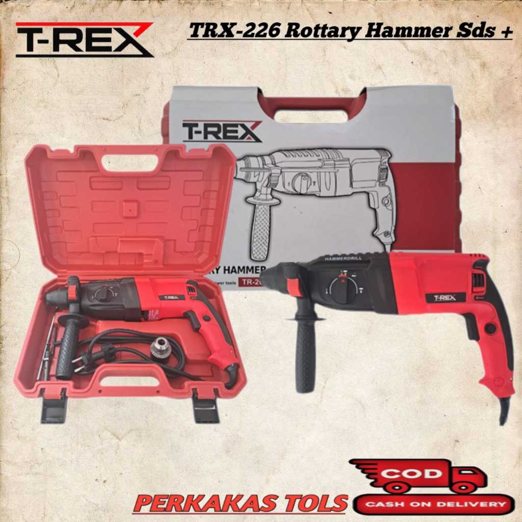 T-Rex Hammer Drill Bor Rotary Mesin Bobok Beton Jack Hammer Drill Mesin Bor Beton Bor Drill Beton Me