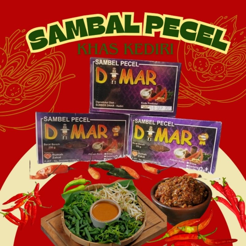 

SAMBEL PECEL DIMAR// 250GR,500GR,1000GR/ASLI KEDIRI/SAMBEL PECEL VIRAL/MAKANAN ENAK/SAMBEL HOT/KUDAPAN LEZAT