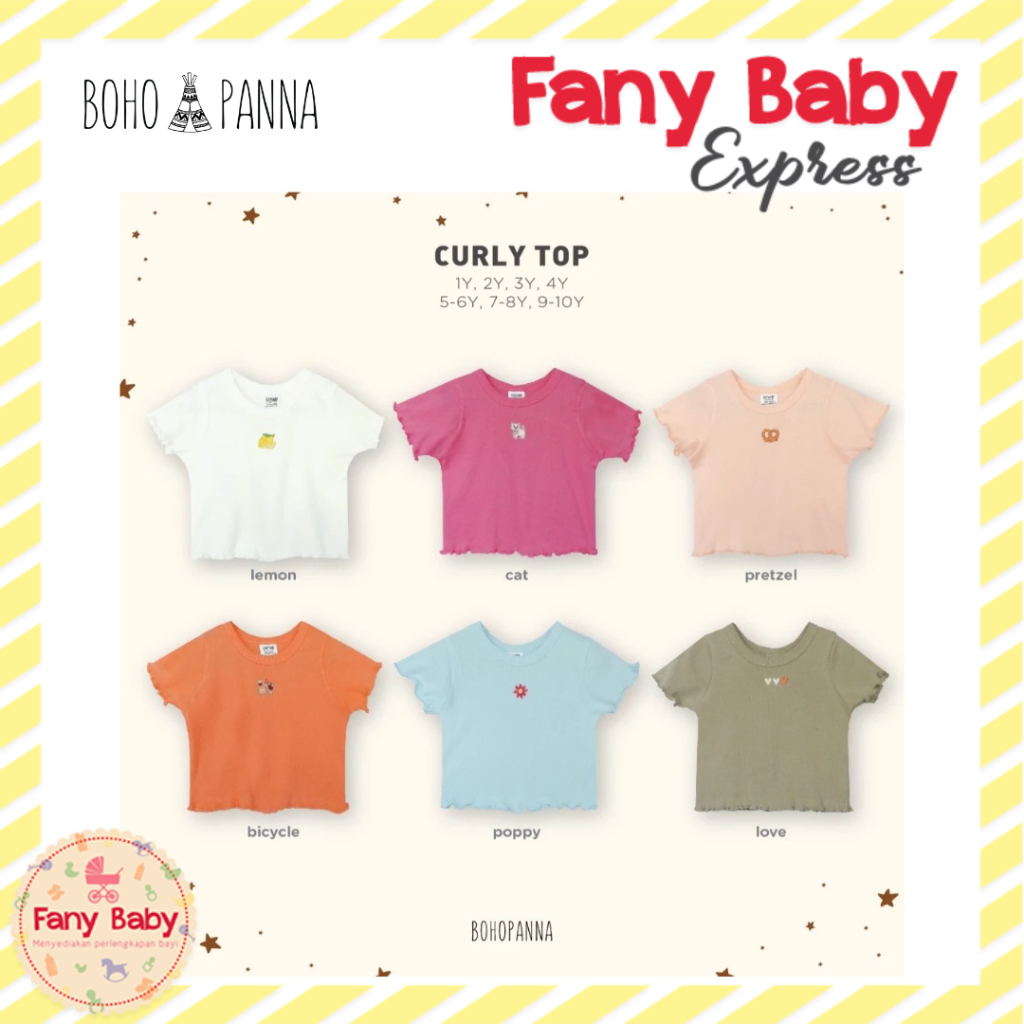 BOHOPANNA - CURLY TOP - ATASAN ANAK