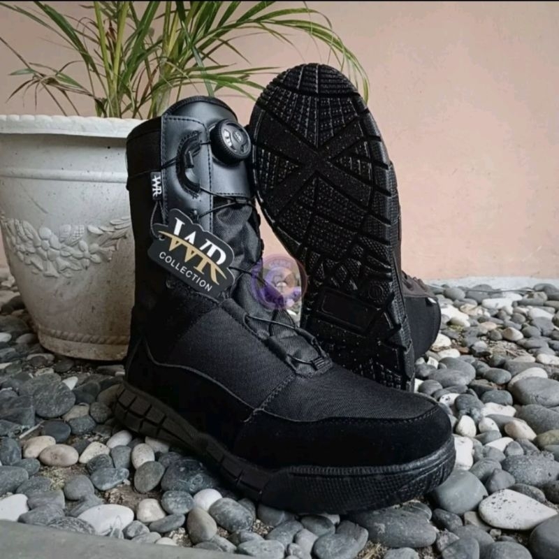 Sepatu WR Tactical WR 008 / Sepatu PDL Model Tali  Putar WR Tactical Boots