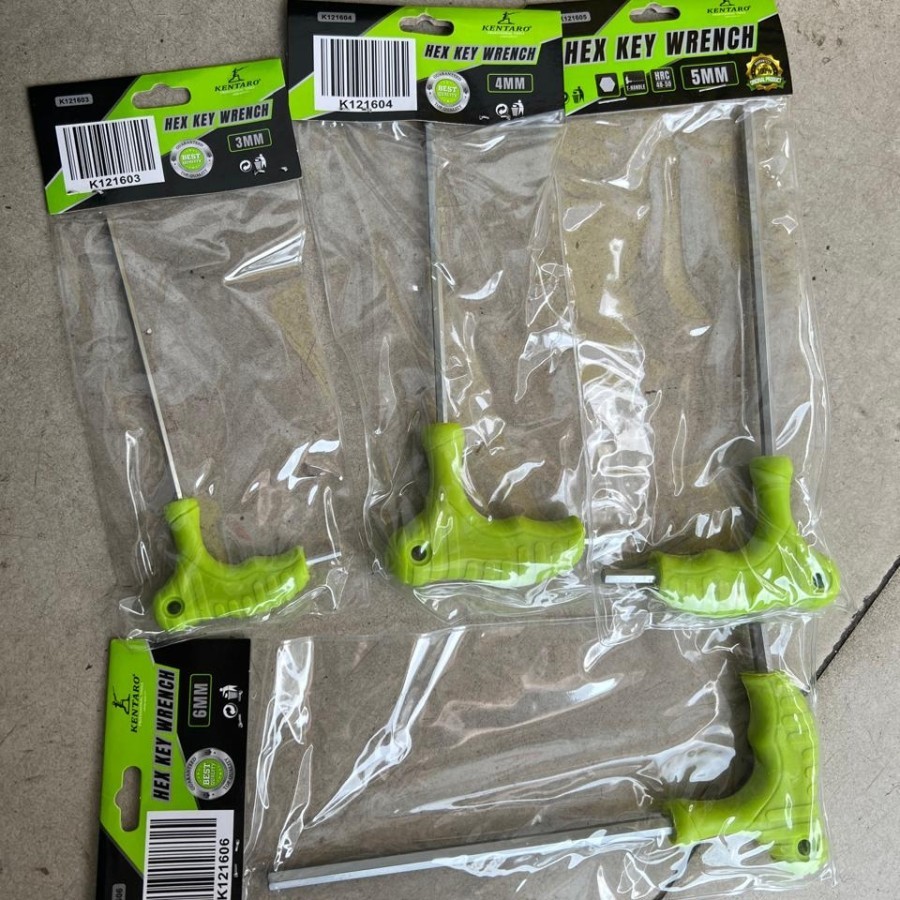 4pcs Kunci L Hex Model T Set