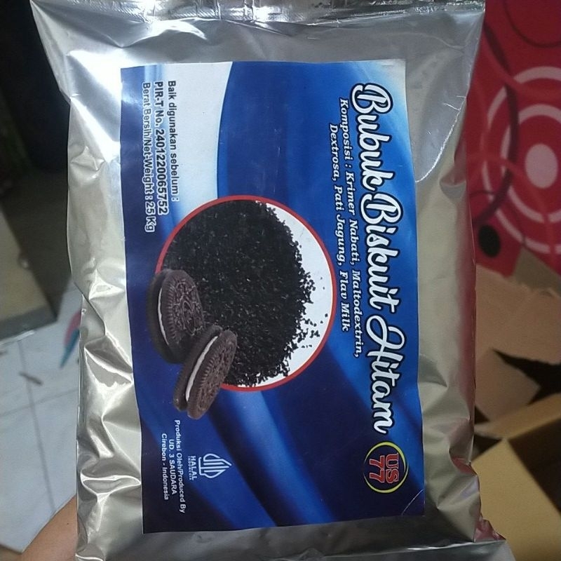 

Bubuk Biskuit Hitam k masam aluminum foill 1kg,cookies,oreo,oreo bubuk