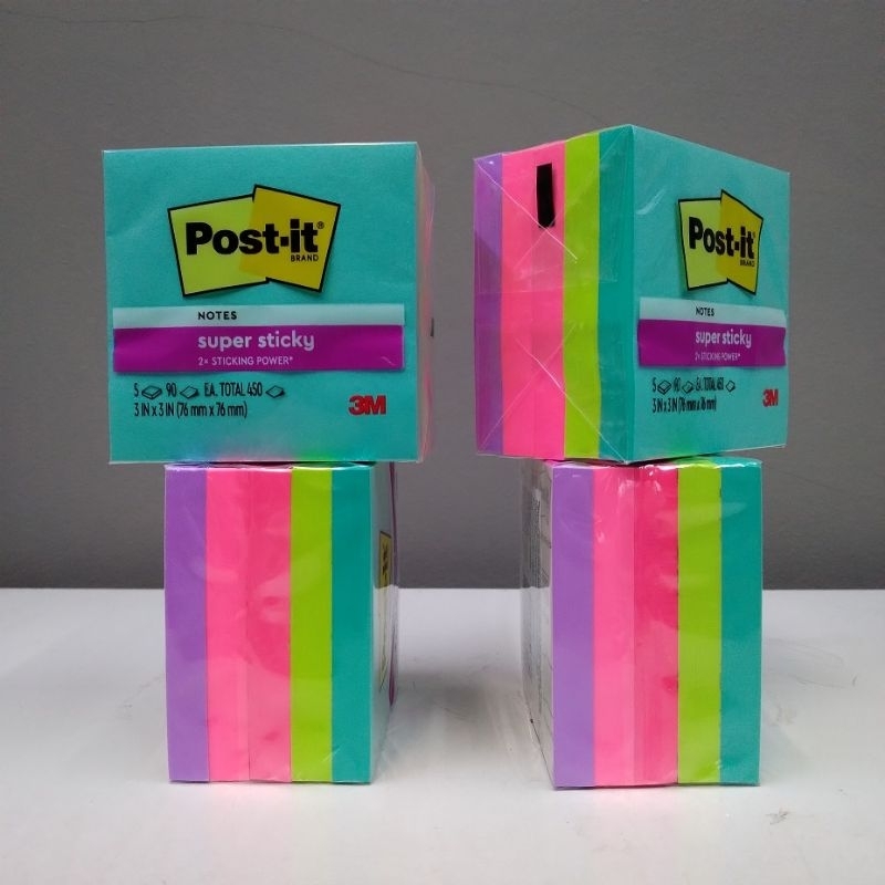 

Memo Tempel Post it 654 - 5AN 3M 76mm x76mm 5 Warna Sticky Notes