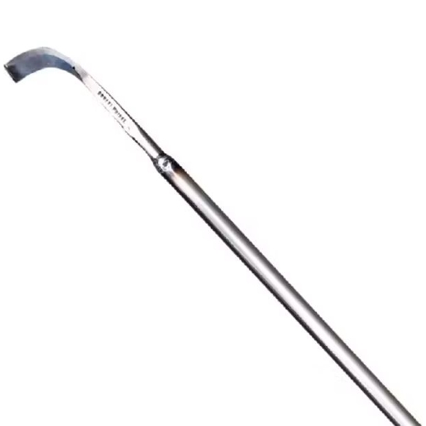 pisau sadap karet bahan dari besi baja paku rel. bonus batu gosok