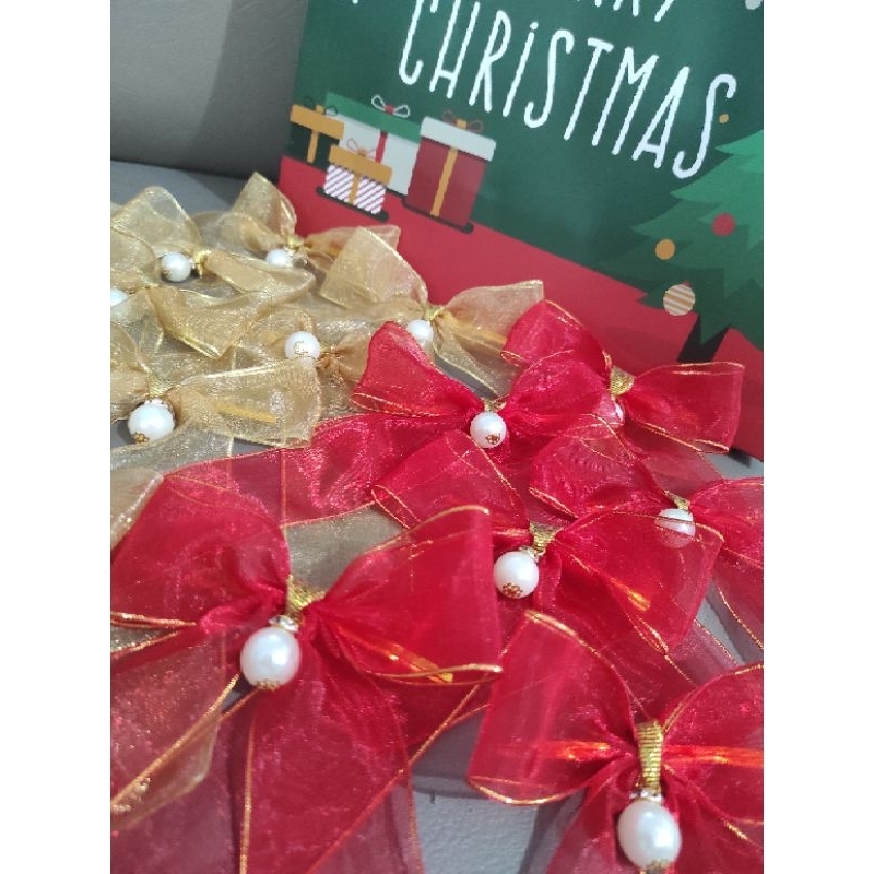 

Pita Natal Organdi Jadi Siap Pakai | Pita Hampers Souvenir Natal