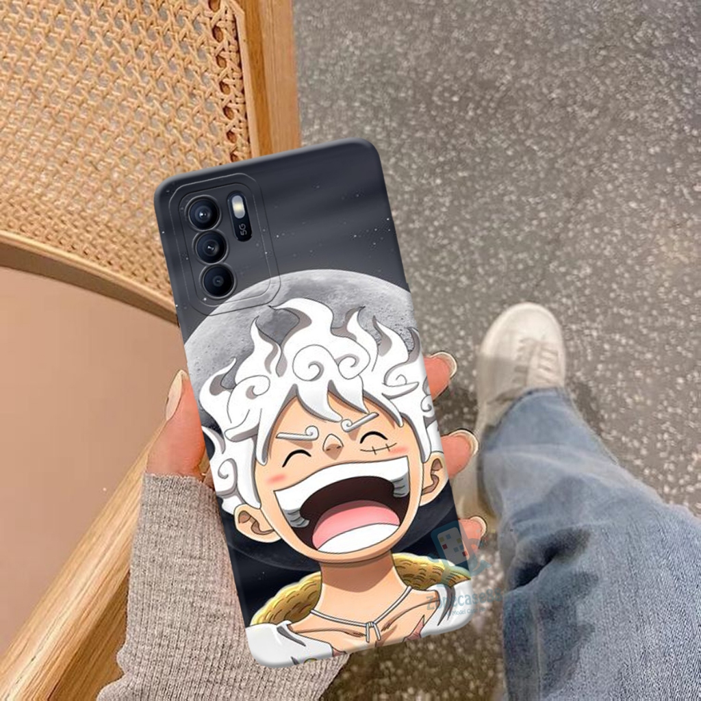 ZC02 Case Hp Oppo Reno 6 4G  Silikon  Hp Procamera Motif One Piece -  Pelindung hp - Case Kekinian -