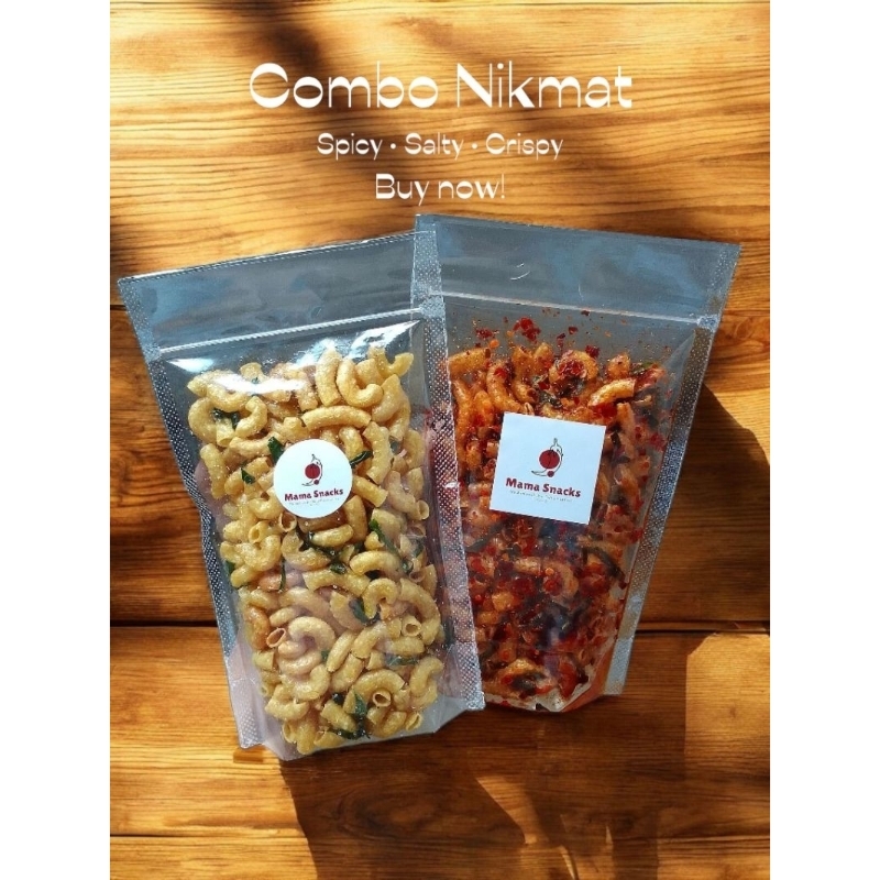 

MAKARONI KRIUK COMBO NIKMAT 100gram - MAMA SNACKS