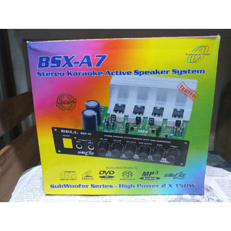 KIT BSX A7 / STEREO KARAOKE ACTIVE SPEAKER  SYSTEM