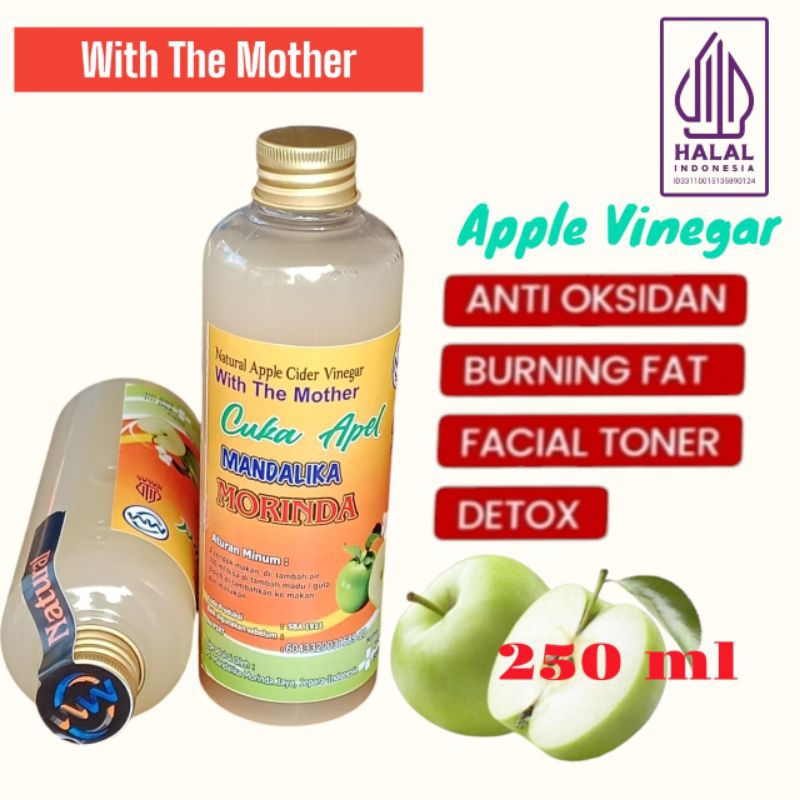 

Cuka Apel Mandalika Morinda with the mother 250 ml