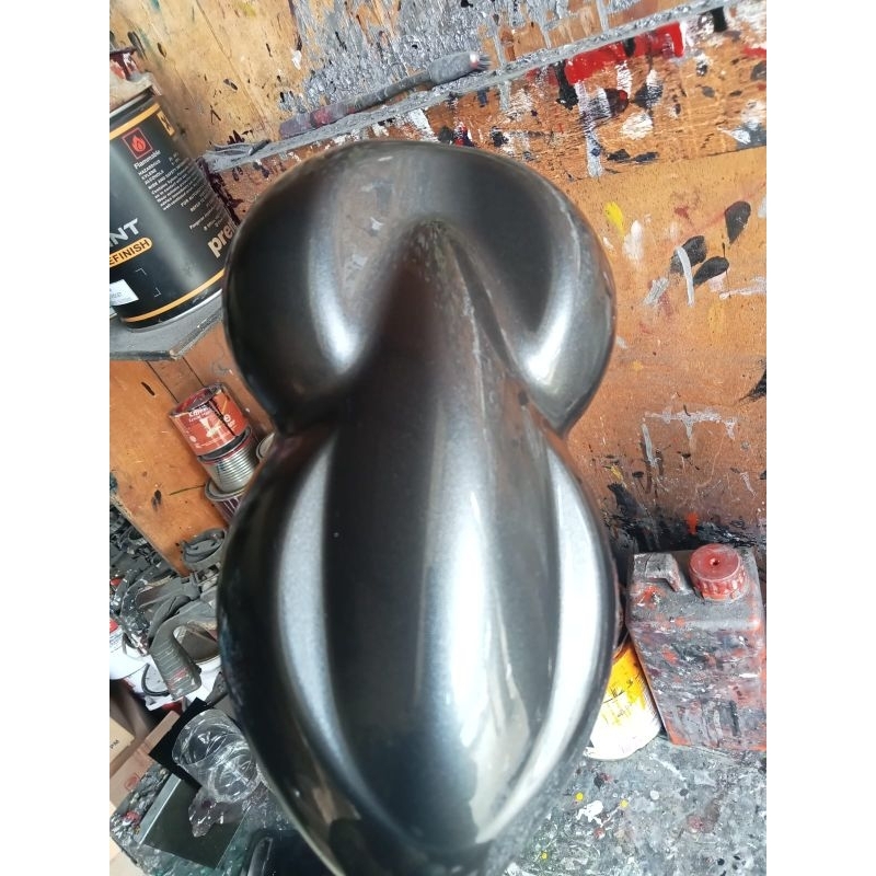 Cat Drak Grey Metalik PU/Cat Metalik Abu Abu Tua Polyuretane