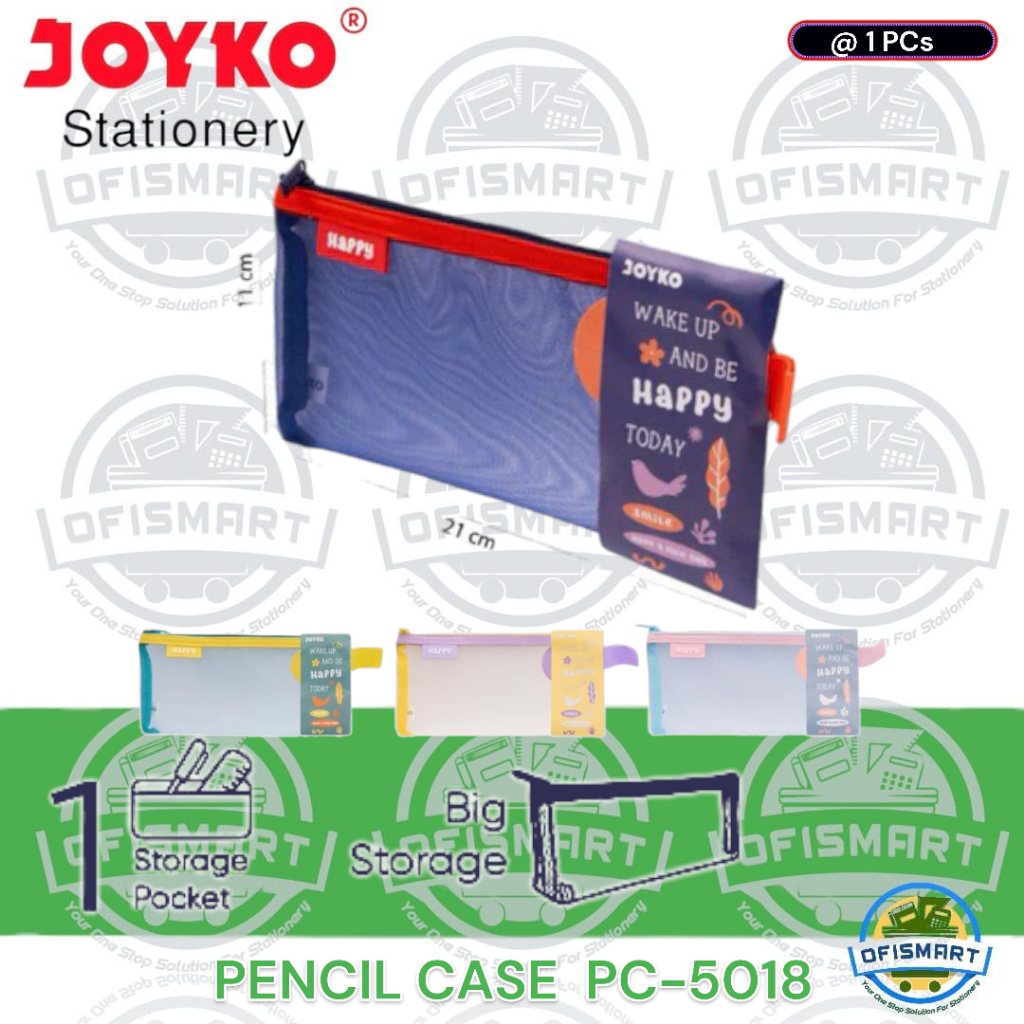 

Joyko Pencil Case Jaring Warna PC-5018 | @1PCs