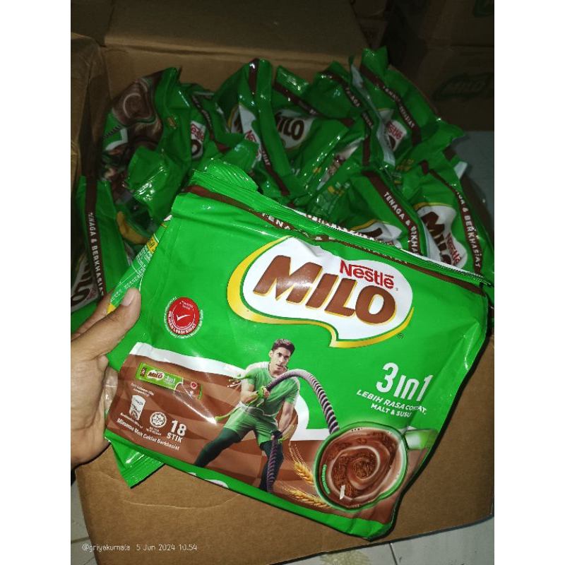 

READY STOK Milo stik malaysia isi 18 dan 14 stik / milo stik ori malaysia / milo 3 in 1 malaysia