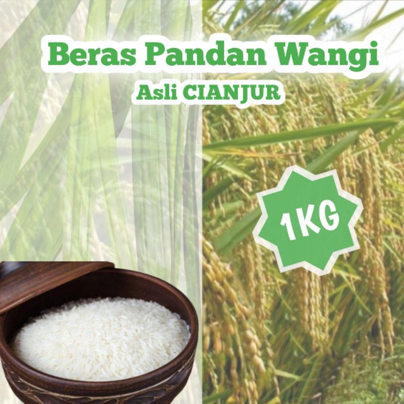 

Beras Pandan Wangi Asli Cianjur Kemasan 1kg