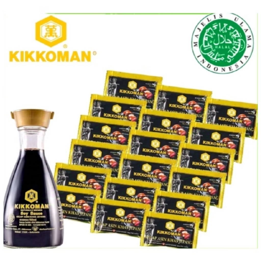 

Kikkoman Kecap Asin Khas Jepang - Japanese Soy Sauce - Shoyu - Sachet - 5ml