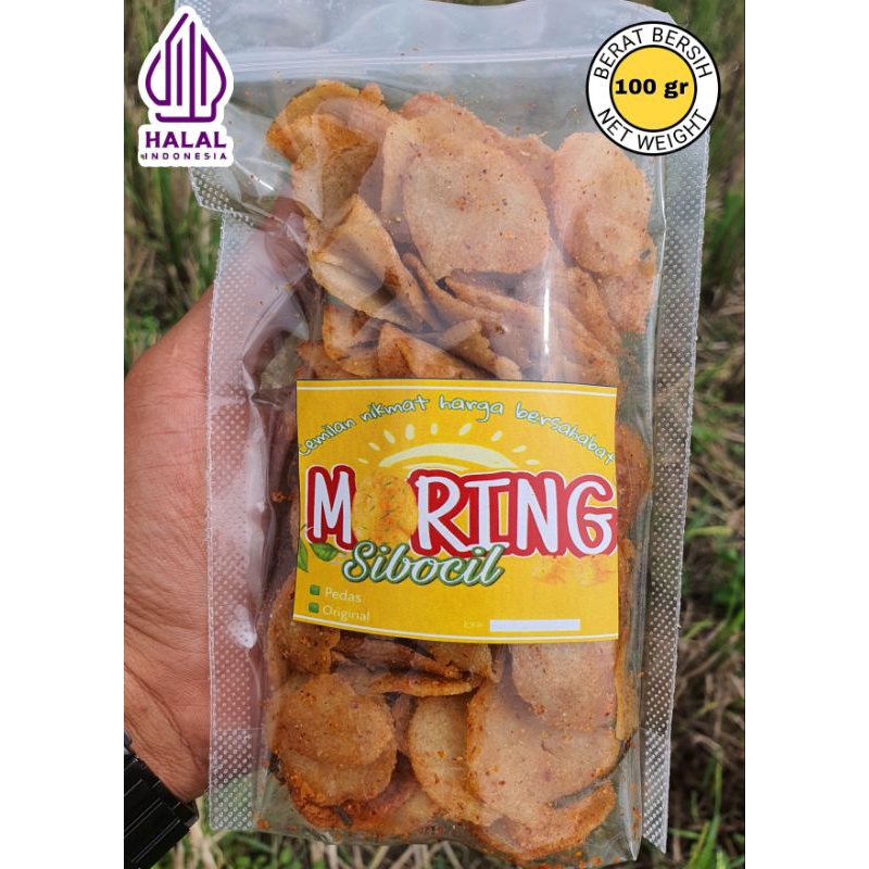 

Moring SIBOCIL 100 gr Keripik Pedas Daun Jeruk Cemilan Citruk morling basreng moring garut