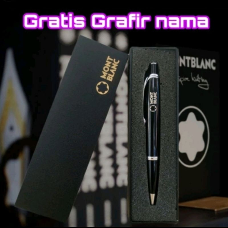 

Ballpoint Mewah Pen MBLNC Click Gratis Grafir Nama Dan Box Exlusive Mont Blanc