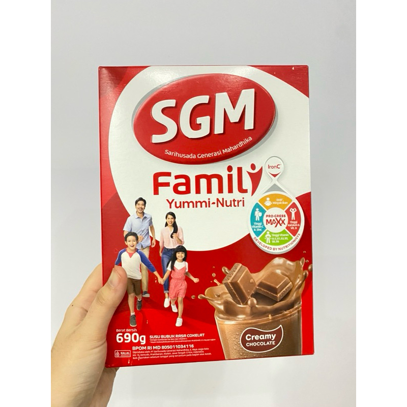 

SGM Family Yummi Nutri Creamy Chocolate Susu Keluarga 690gr
