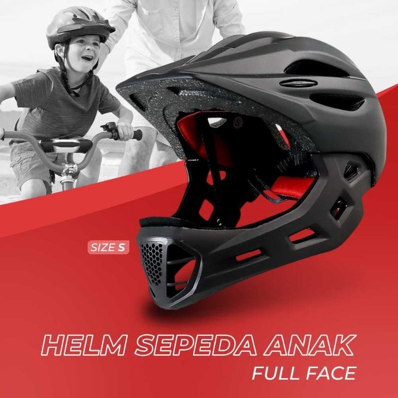 Helm Sepeda Anak Full Face