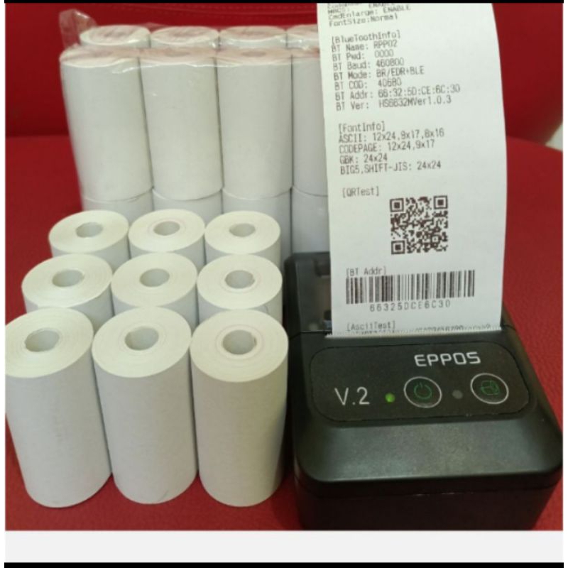

kertas kasir thermal 58x31 full paket 10 Pcs
