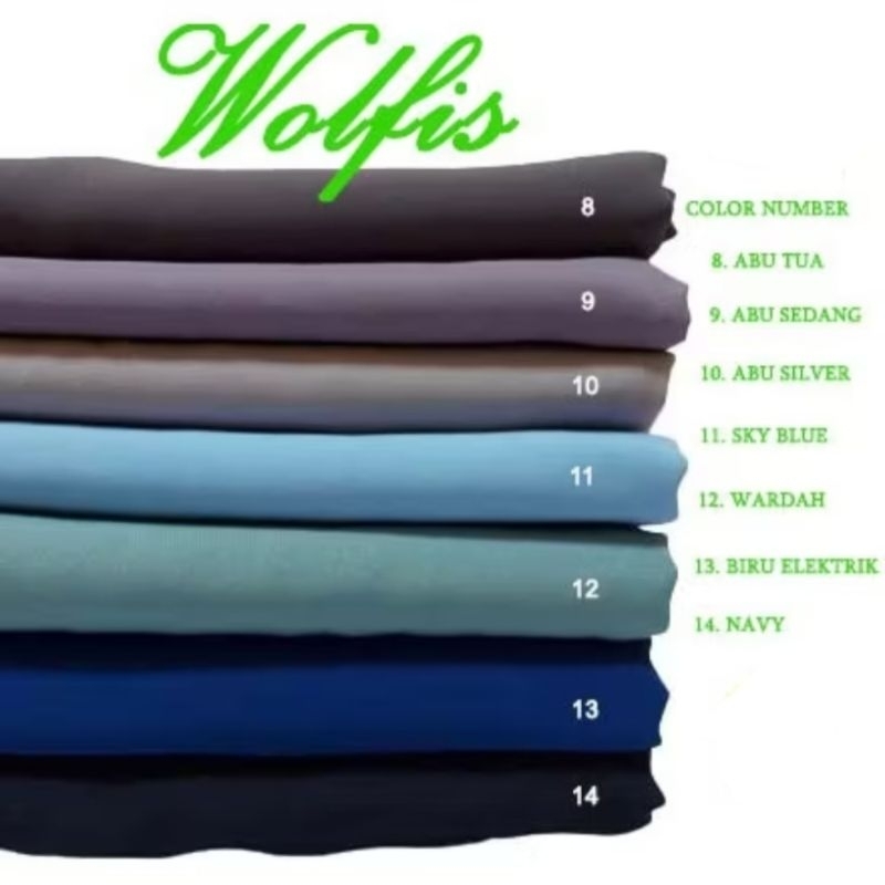 KAIN WOLFIS  EXCLUSIVE PREMIUM  HARGA PER 1 METER