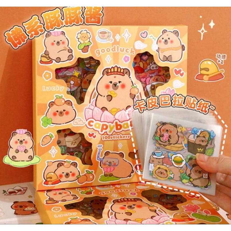 

Stiker Box Capybara Kapibara isi 100 lembar