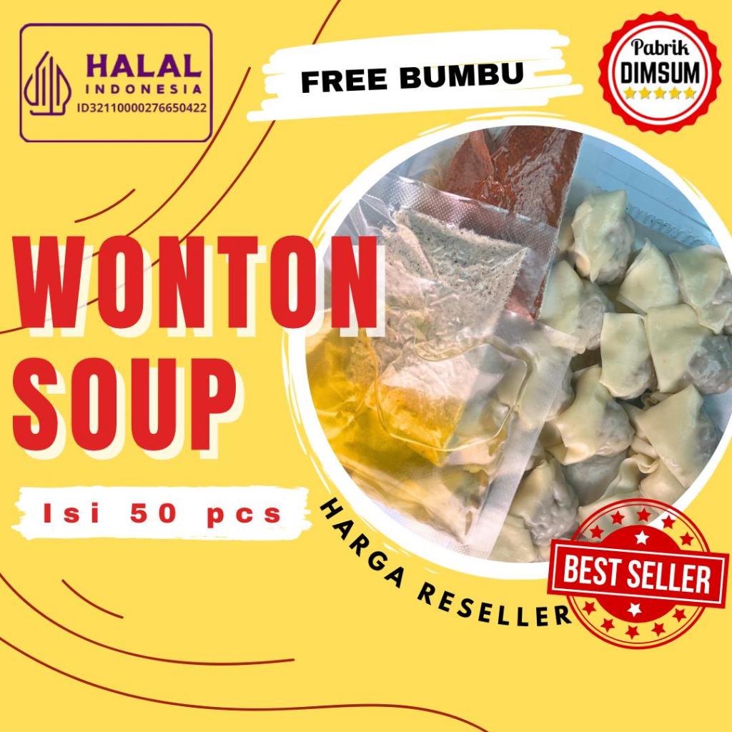 

Wonton isi 50pcs sudah termasuk Bumbu
