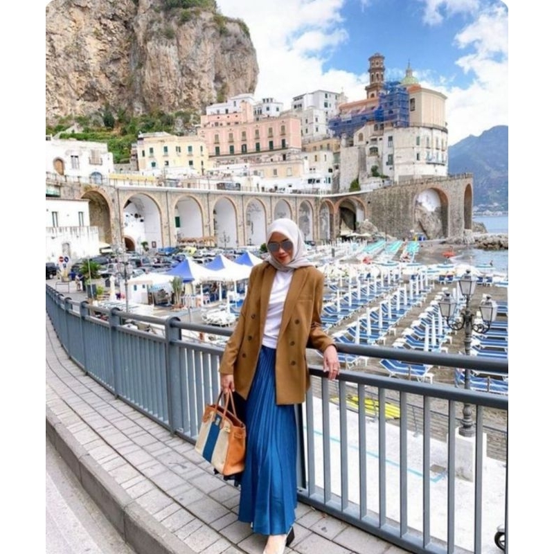 Blazer Wanita Premium Blazer Formal Casual Fashion Long Blazer Crop Tweed Tartan HS Houndstooth Blaz