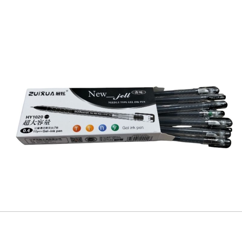 

12 pcs ballpoint new gel pulpen gel zuixua HY1020 murah meriah