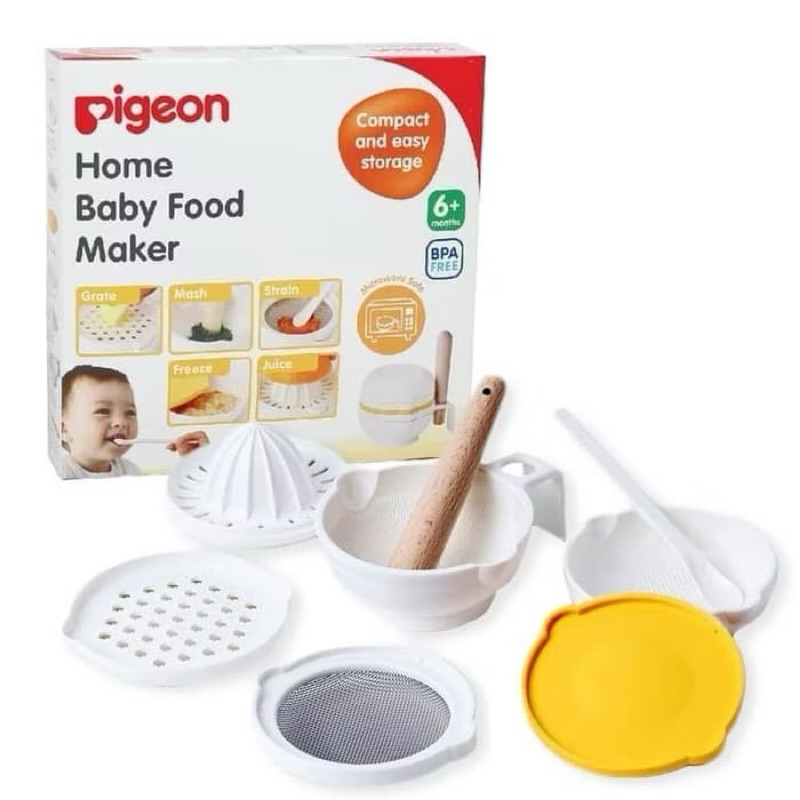Preloved Pigeon Home Baby Food Maker Penghalus penyaring tempat maman makanan bayi