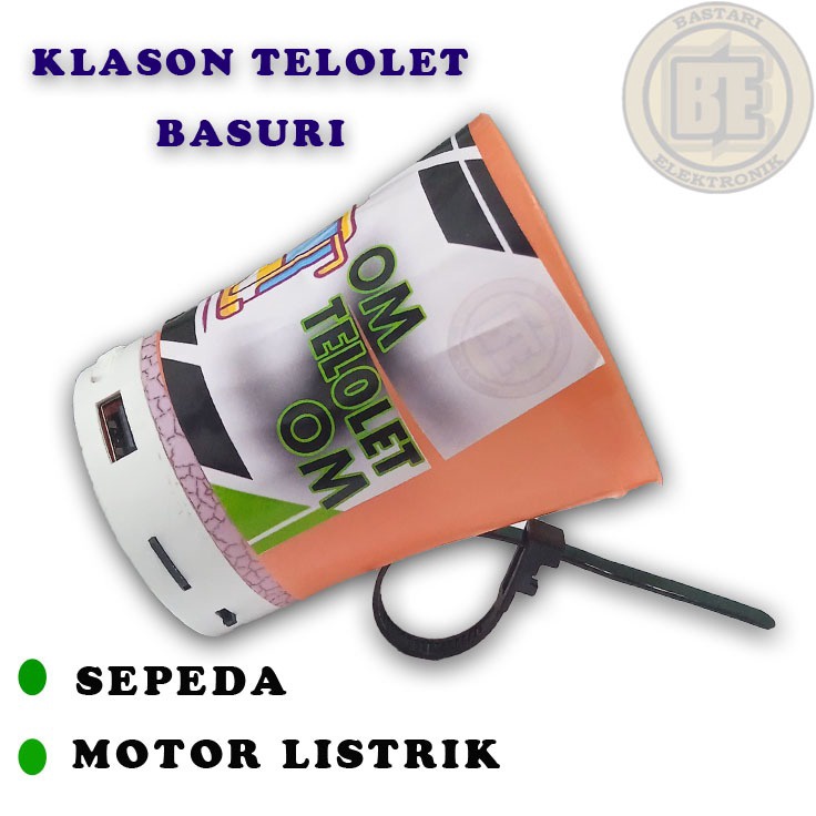 Baru Asli  Klakson Telolet Basuri Sepeda dan motor listrik