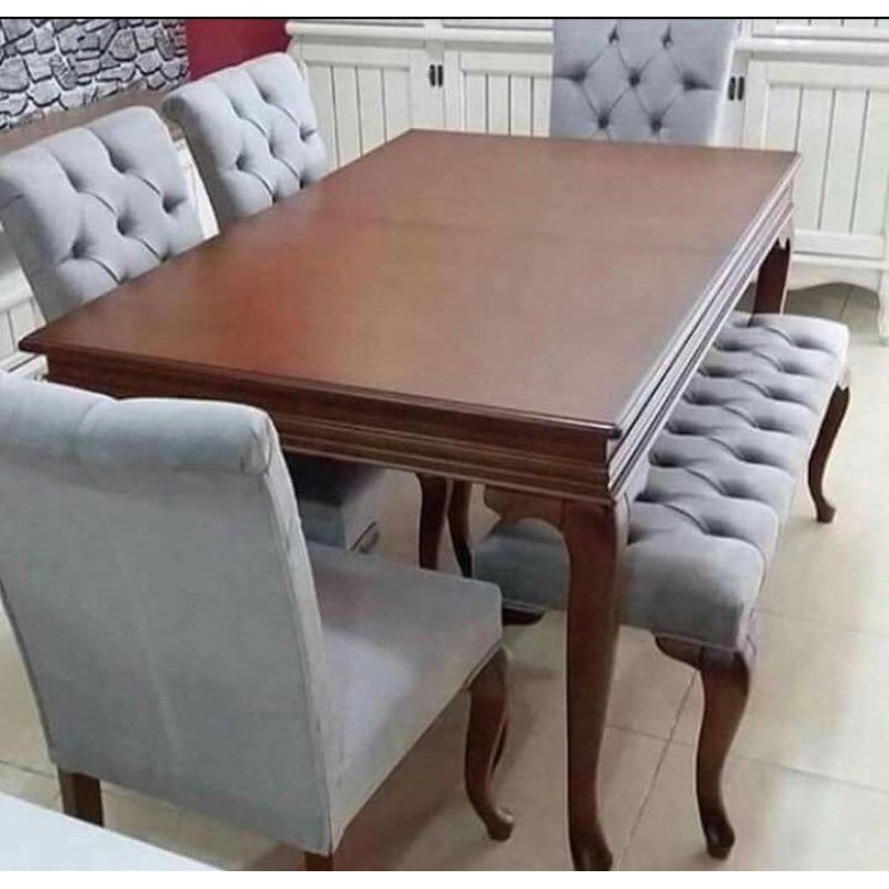 set kursi makan shabby minimalis modern
