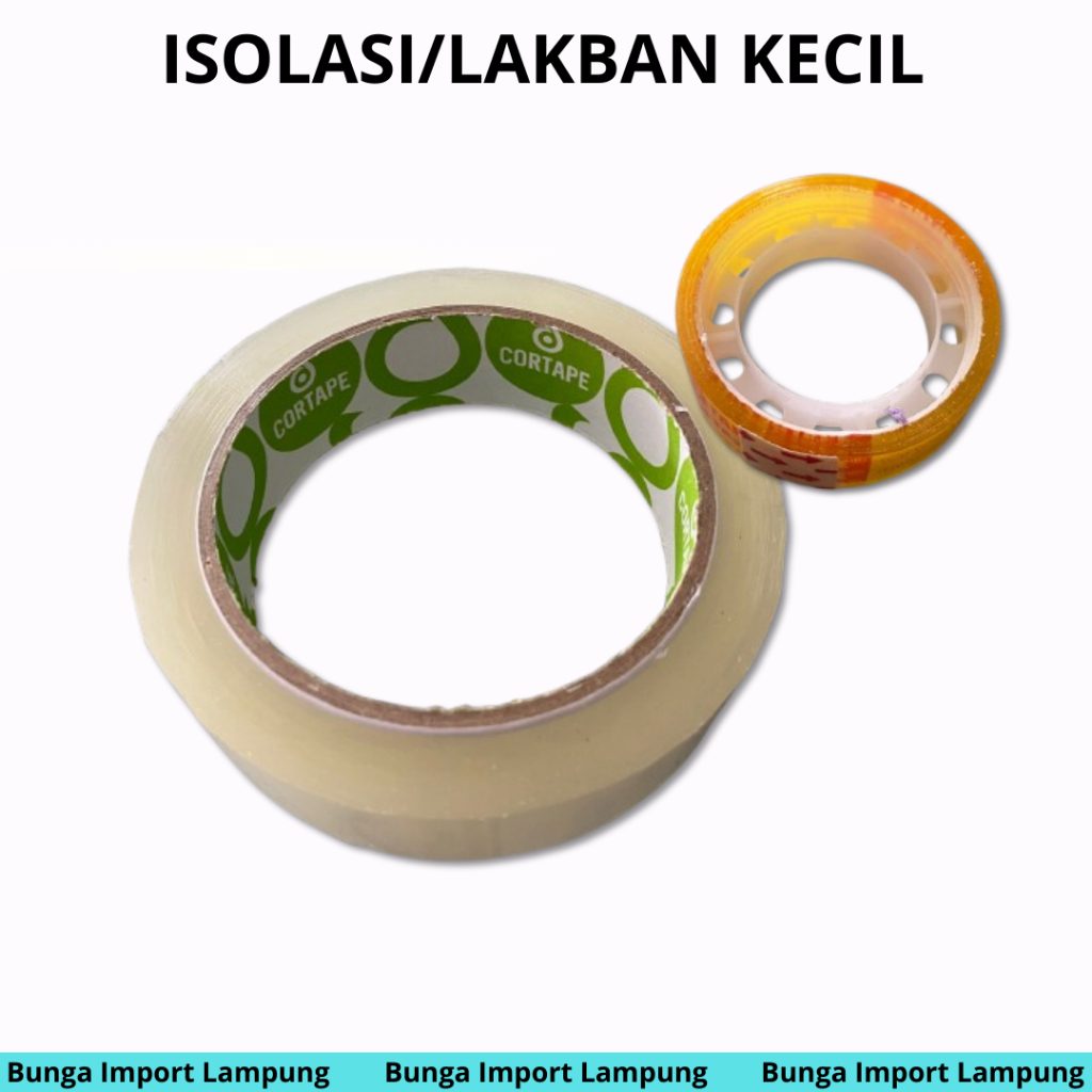 

lakban isolasi bening perekat buket solasi murah 1/2 inch 1 inch 2 inch